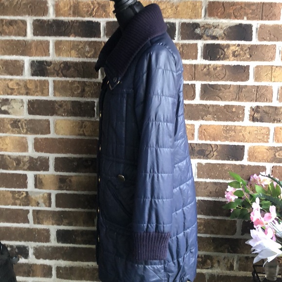Marc By Marc Jacobs Nylon Navy Blue Trench Puffer Coat - Picture 5 of 16